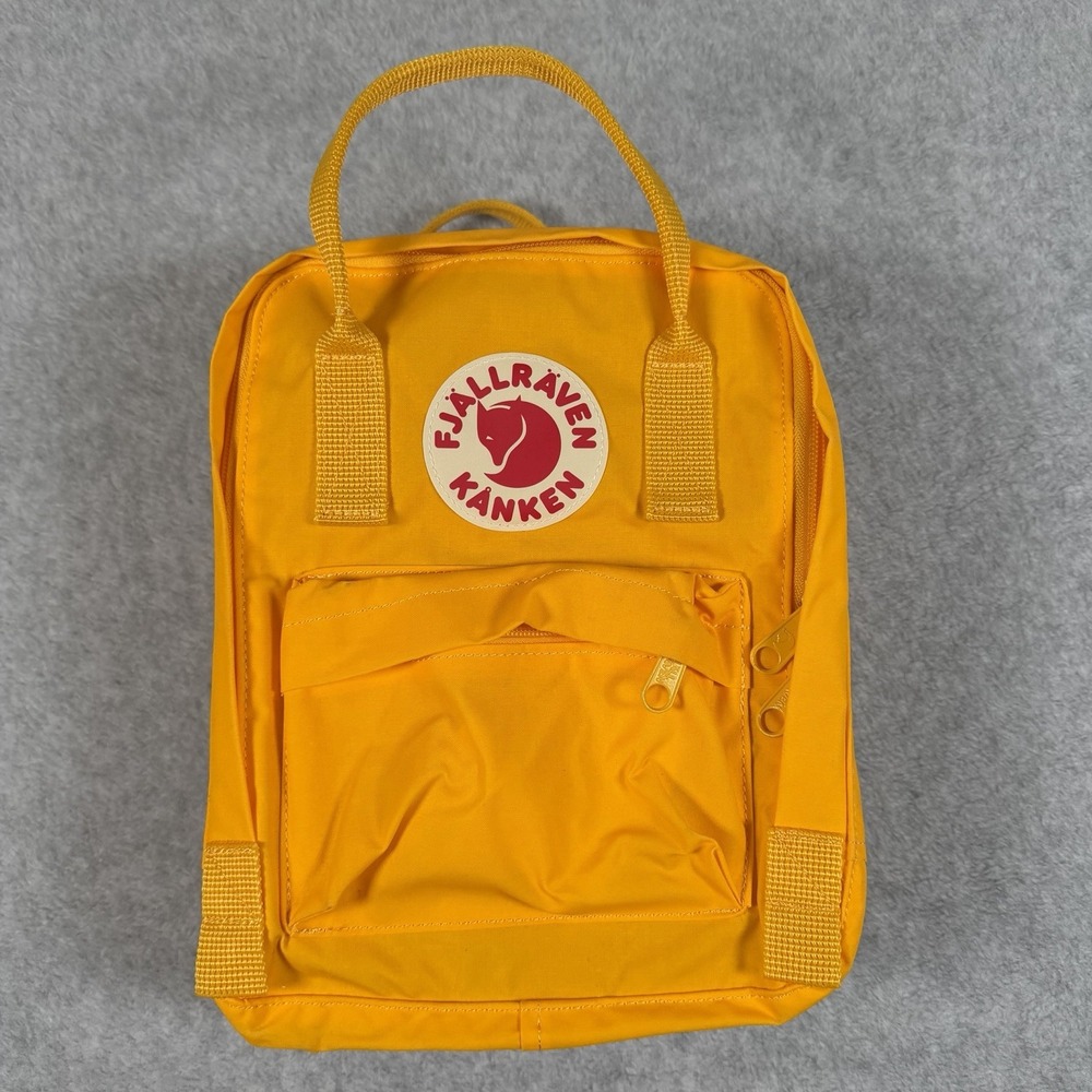 Fjallraven Kanken Mini Backpack Ochre Yellow Everyday Bag 23561 EUC